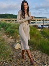 Faherty Jackson Sweater Dress In Oatmeal Heather