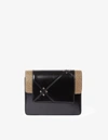 Borbonese Borsa Cross Over C/patta Bags In 480 Nero/op Naturale