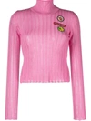 Cormio Anna Badge-embroidered Jumper In Pink