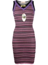 Cormio Olivia Striped Dress In Pink