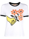 CORMIO CORMIO JERSEY FLOWER PRINTED T-SHIRT CLOTHING