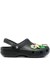 Crocs Classic Multi-charm Sandals In Blk Black
