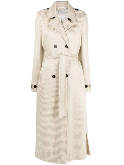 Forte Forte Trench Diagonale Couture Clothing In 0182 Ivory
