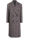 Isabel Marant Lojimiko Coat In Bubl Burgundy/blue