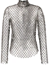Isabel Marant High-neck Long-sleeved Blouse In 01bk Black