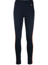 Wales Bonner Jazz Striped Leggings In 599 Navy