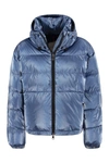 Moncler Moselotte Short Down Jacket In Light Blue