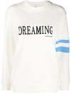 Alberta Ferretti Dreaming Cotton Jersey Sweatshirt In Cream