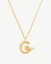 MISSOMA CURLY MOLTEN INITIAL PENDANT NECKLACE