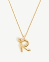 MISSOMA CURLY MOLTEN INITIAL PENDANT NECKLACE