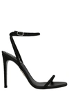 René Caovilla 105mm Ellabrita Satin & Crystal Sandals In Black
