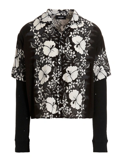 Dsquared2 Bowling Drop Floral Print Shirt In Fantasy