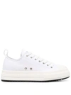 Dsquared2 Man Sneakers White Size 6.5 Textile Fibers In White