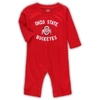 WES & WILLY INFANT WES & WILLY SCARLET OHIO STATE BUCKEYES CORE LONG SLEEVE JUMPER