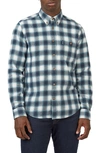 Ben Sherman Brushed Ombre Check Shirt In Midnight