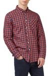 Ben Sherman Men's House Tartan Regular-fit Shirt In Red