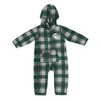 COLOSSEUM INFANT COLOSSEUM GREEN/GRAY MICHIGAN STATE SPARTANS FARAYS PLAID FULL-ZIP HOODIE JUMPER