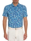 Robert Graham Auto Expo Performance Polo In Blue