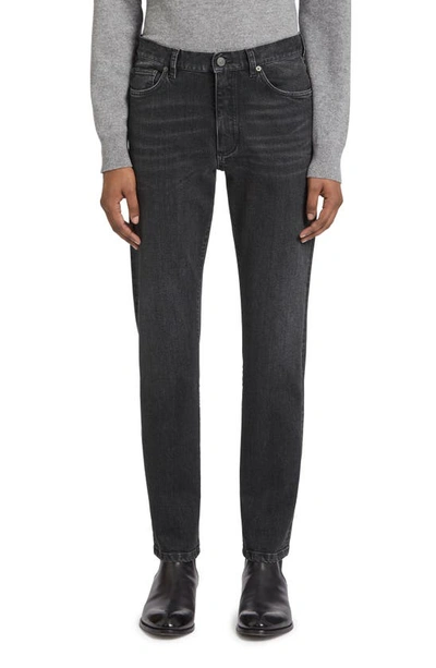 Zegna City Fit Stretch Denim Jeans In Dark Grey