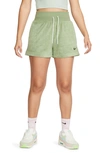 Nike Club French Terry Shorts In Green In Oil Green/ Cargo Khaki