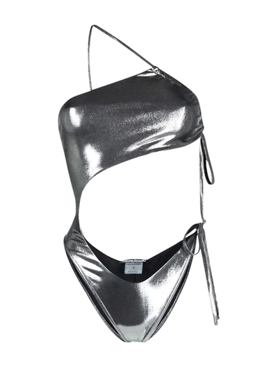 Adamo Asymmetric Mono Shoulder Swimsuit In Black