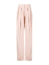 Stella Mccartney High-waisted Pleated Trousers In Pink & Purple