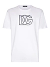 DOLCE & GABBANA LOGO-MONOGRAM-PRINT T-SHIRT