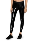 HEROINE SPORT DOWNTOWN WOMENS FAUX LEATHER FITNESS ATHLETIC LEGGINGS