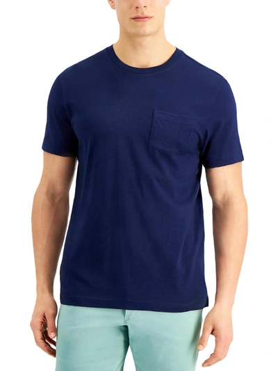 Club Room Men's Solid Pocket T-shirt, Created For Macy's In Red