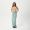 AFENDS RECYCLED RIBBED MAXI SKIRT