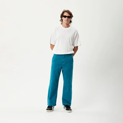 Afends Recycled Baggy Pants In Colour-blue