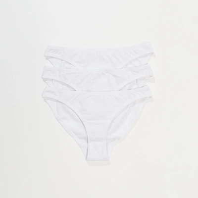 Afends Hemp Bikini Briefs 3 Pack In White