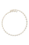 EFFY GOLD PLATED STERLING SILVER & 6.5-7MM CULTURED FRESHWATER PEARL NECKLACE