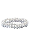 Effy Sterling Silver Freshwater Pearl Bracelet In Silver