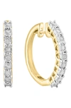 Effy 14k Yellow Gold Diamond Hoop Earrings In Yellow