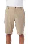 O'neill Stockton Hybrid Water Resistant Swim Shorts In Khaki