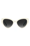 KATE SPADE PAISLEIGH 55MM GRADIENT CAT EYE SUNGLASSES