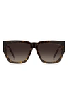 Marc Jacobs 57mm Gradient Square Sunglasses In Havana/ Brown Gradient