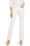 Nydj Marilyn Straight Leg Jeans In Optic White