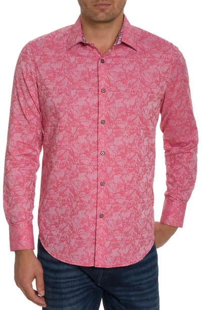 Robert Graham Electric Slide Long Sleeve Button Down Shirt In Red