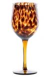 JULISKA JULISKA PURO TORTOISESHELL PATTERN WINE GLASS