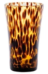 JULISKA JULISKA PURO TORTOISESHELL PATTERN GLASS TUMBLER