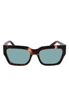 LONGCHAMP 55MM RECTANGULAR SUNGLASSES