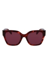 LONGCHAMP 55MM RECTANGULAR SUNGLASSES