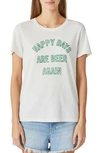 Lucky Brand Beer Again Graphic Tee In Snow White