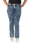 Slink Jeans High Waist Straight Leg Jeans In Bristol