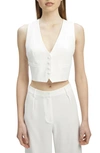 Bardot Calilista Back Belt Vest In Ivory