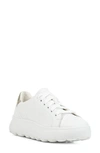 Geox Spherica Sneaker In White/ Gold