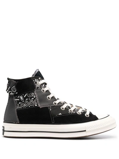 Converse Chuck 70 Paisley Patchwork Sneakers In Black