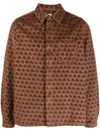 Erl Logo-print Shirt In Brown